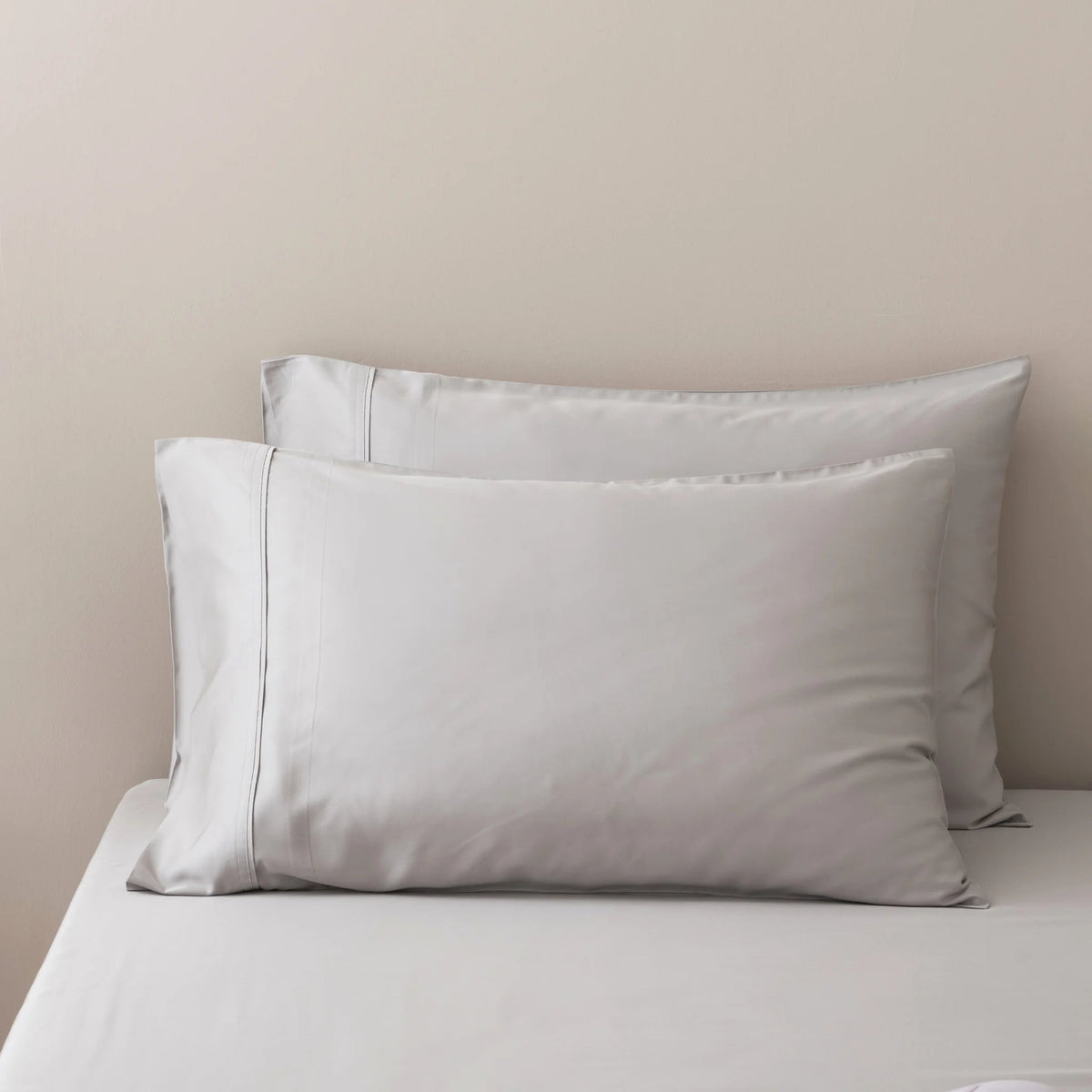 Bamboo Pillowcase Set - Silver
