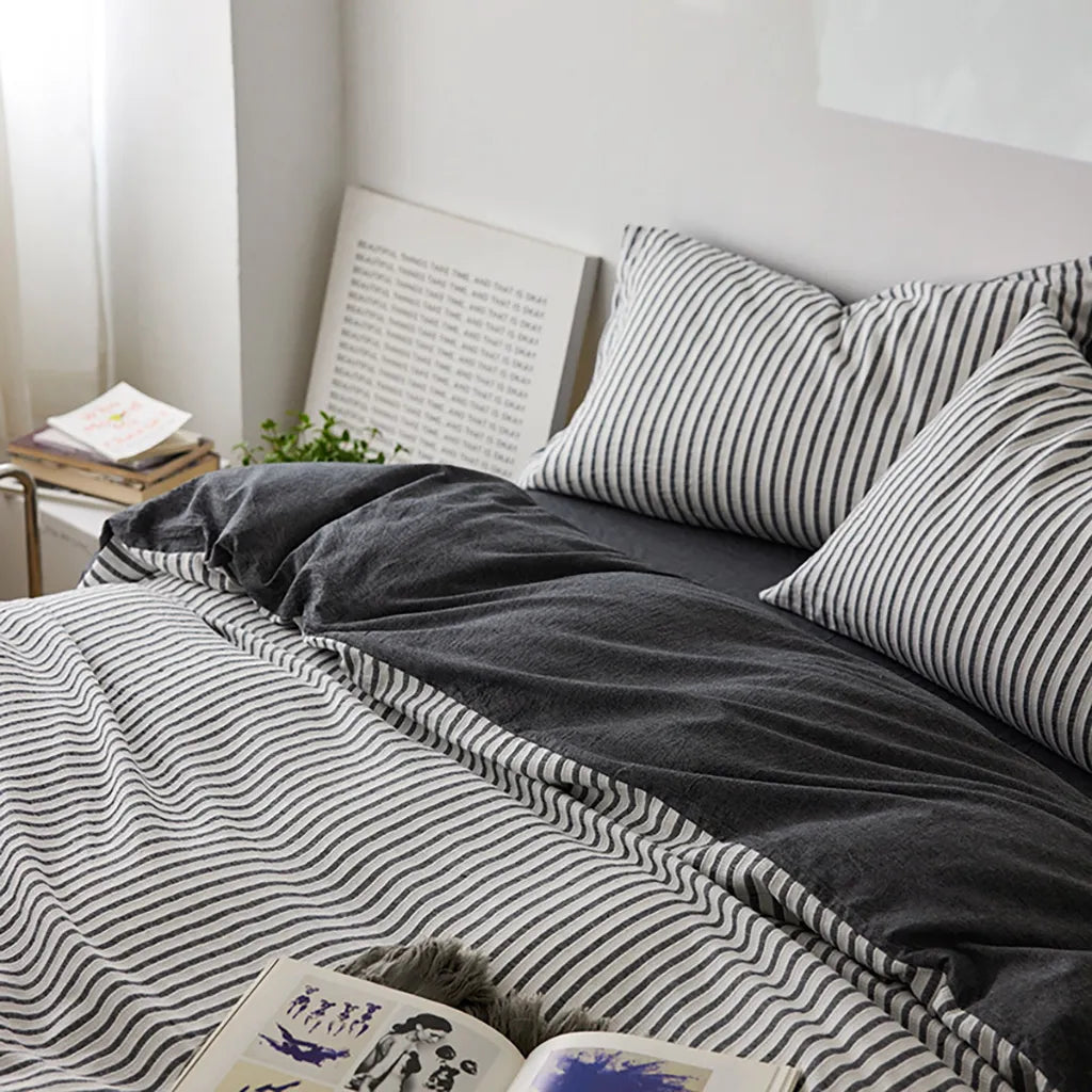 Refresh Jacquard Striped Duvet Cover