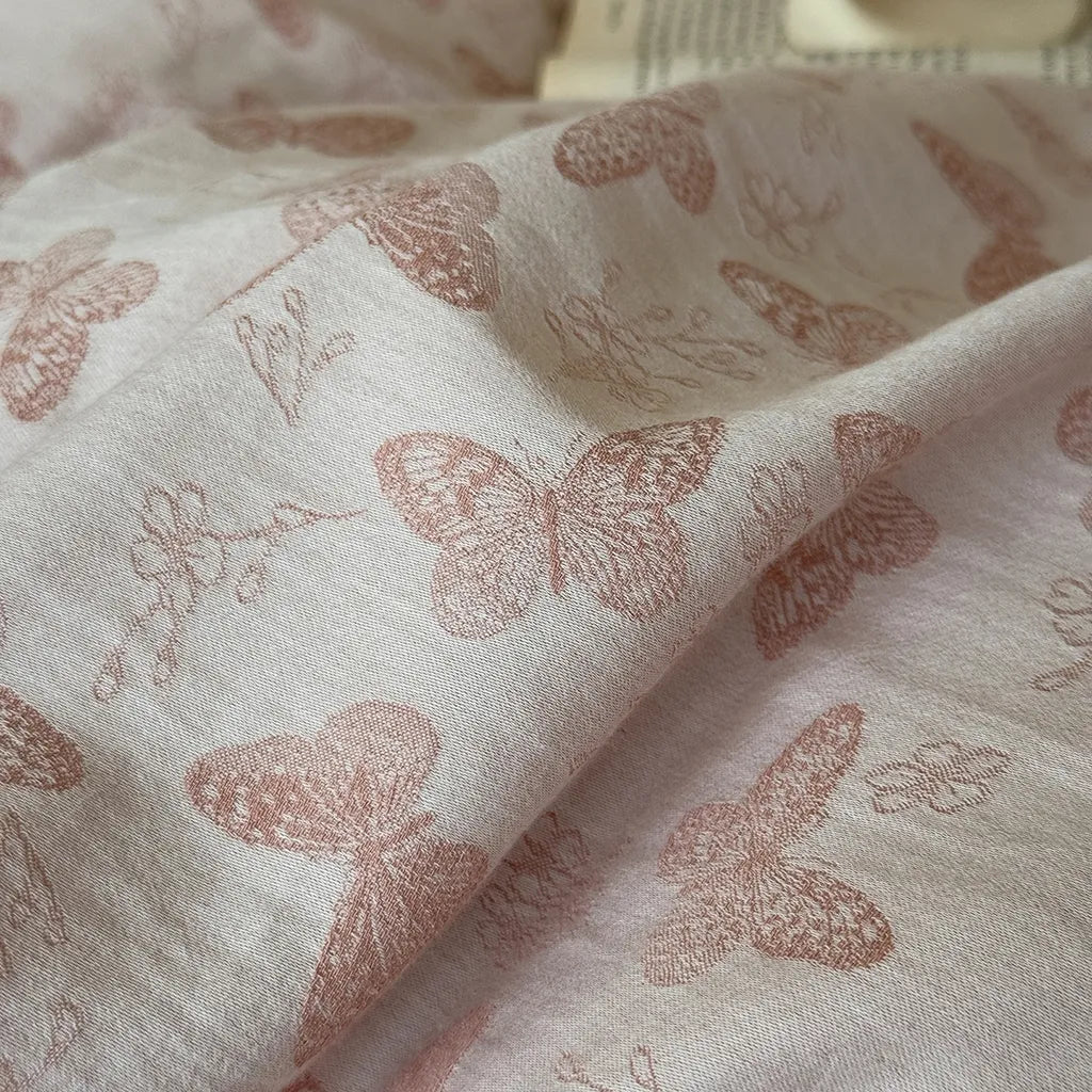 Romantic Butterfly Embroidery Bedding Set
