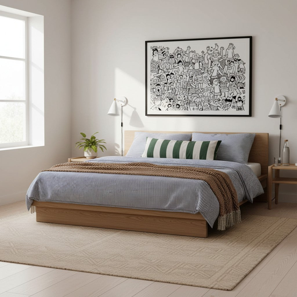 Classic Stripe Bamboo Bedding Set