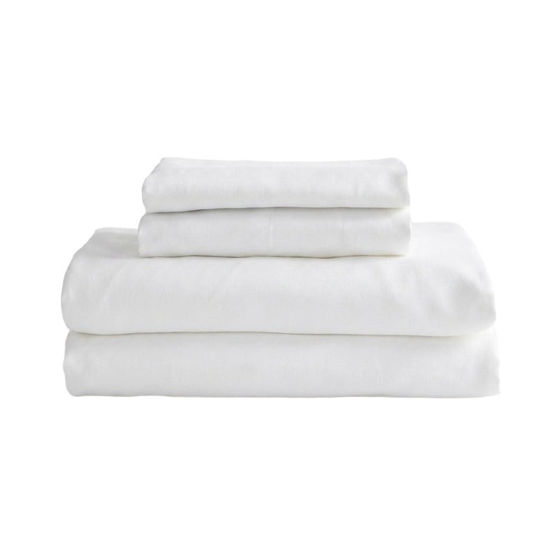 Qelune Bamboo Sheet Set 鈥?Cooling Organic Bamboo Bedding in Soft White