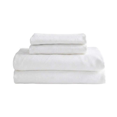 Qelune Bamboo Sheet Set – Cooling Organic Bamboo Bedding in Soft White