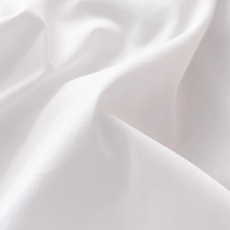Solid Color Simple Cotton Fitted Sheet