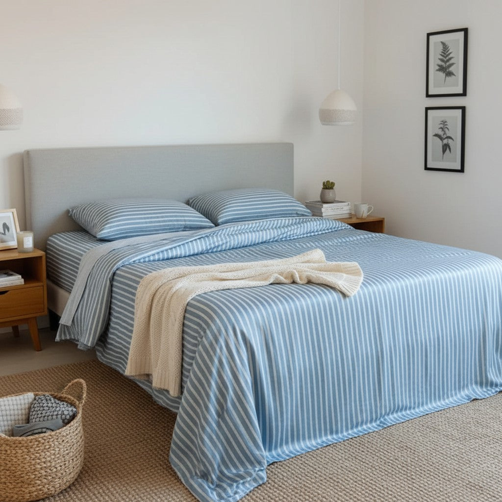 Stripe Bamboo Bedding Set