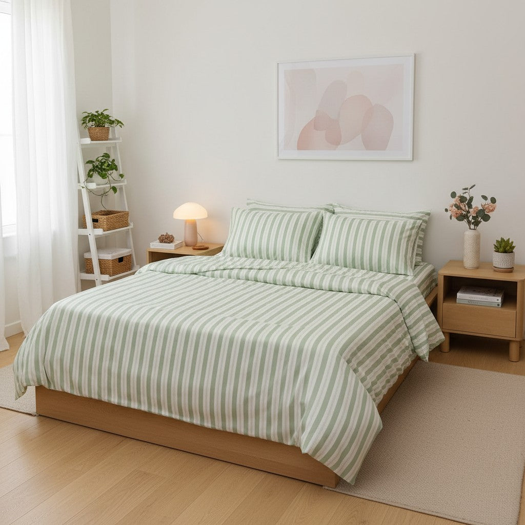 Stripe Bamboo Bedding Set