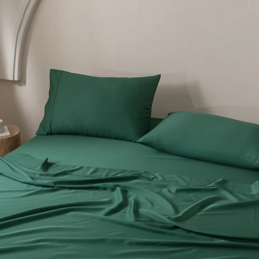 Bamboo Pillowcase Set - Evergreen