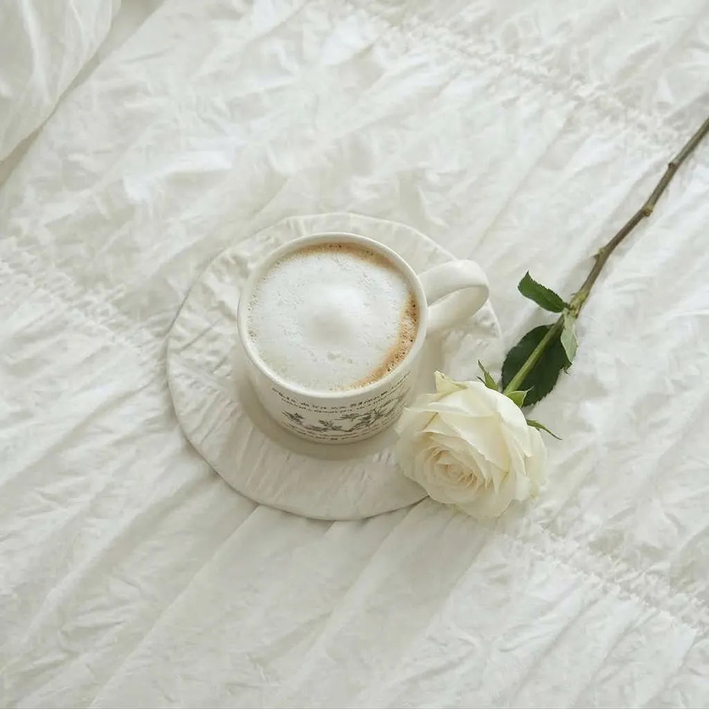 Princess Ruched Duvet Cover - Pastel Yellow