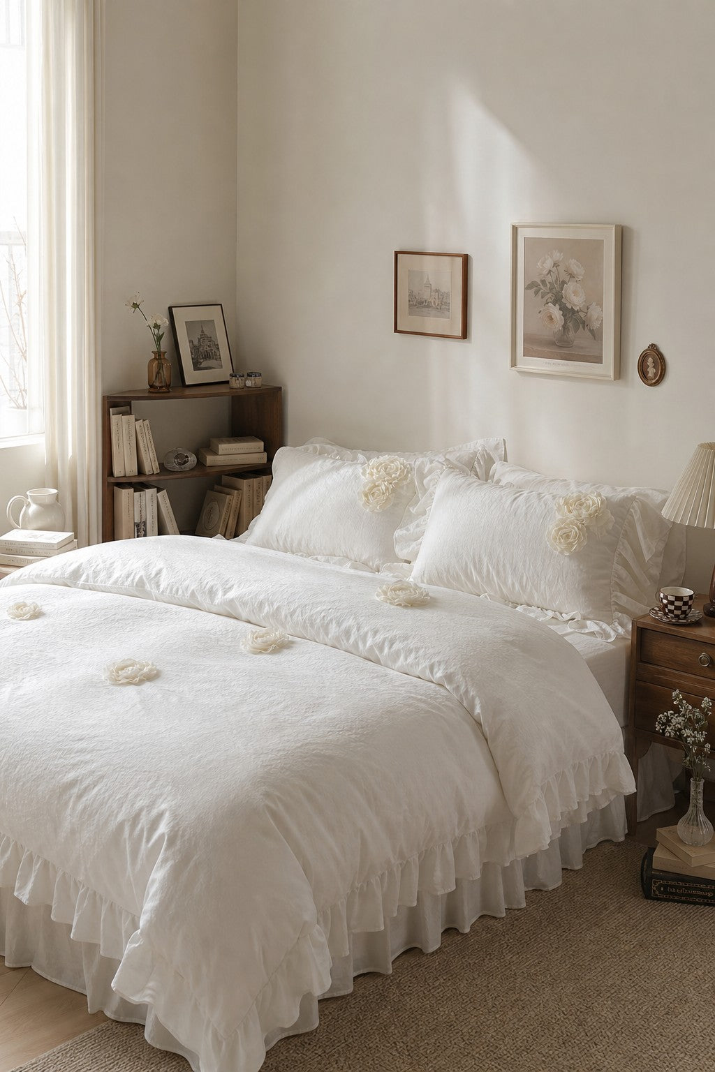 Soft Girl Romantic Floral Bedding