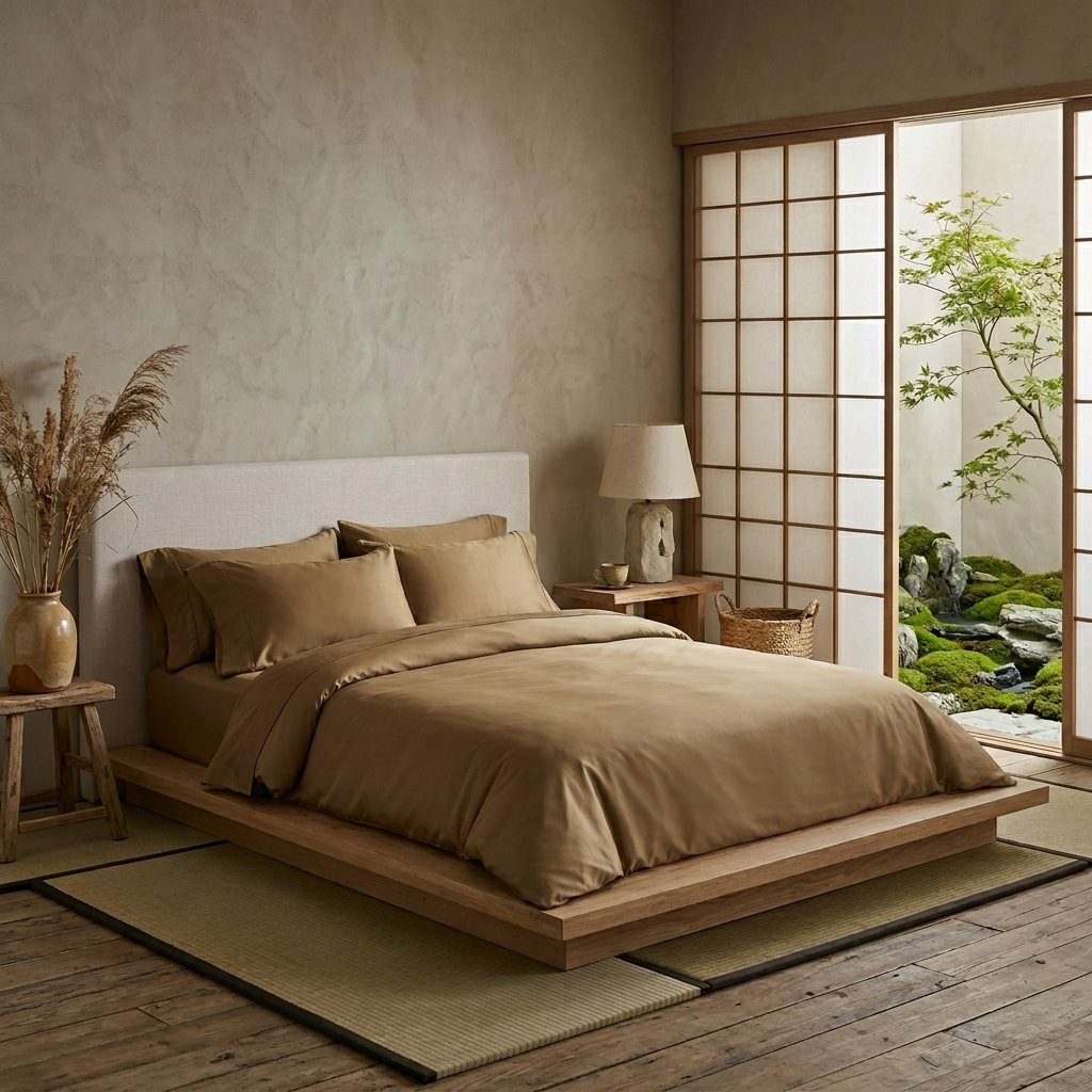 Qelune Bamboo Duvet Cover Set 鈥?Cooling Organic Bamboo Bedding in Elegant Walnut