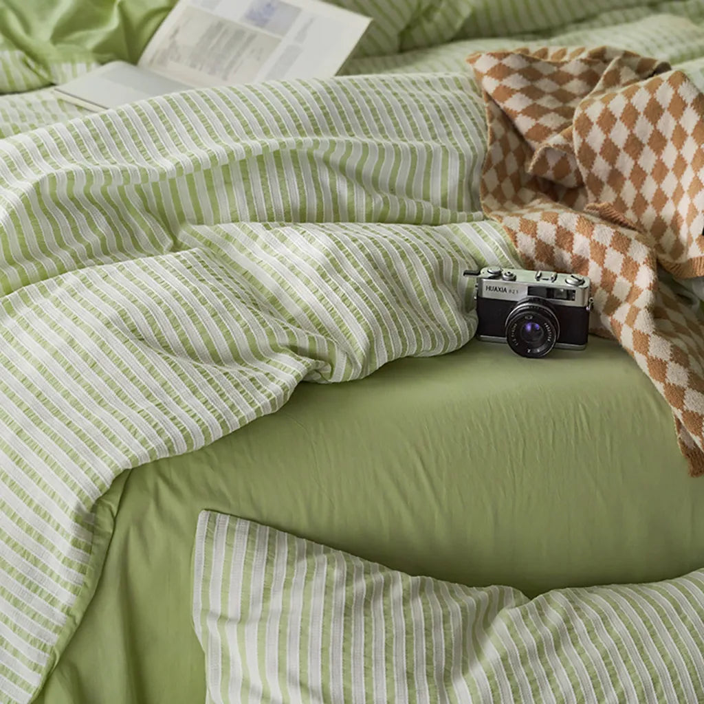 Refresh Jacquard Striped Duvet Cover