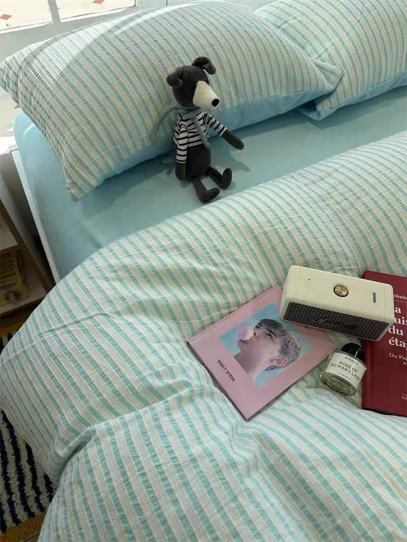 Refresh Jacquard Striped Bedding Set