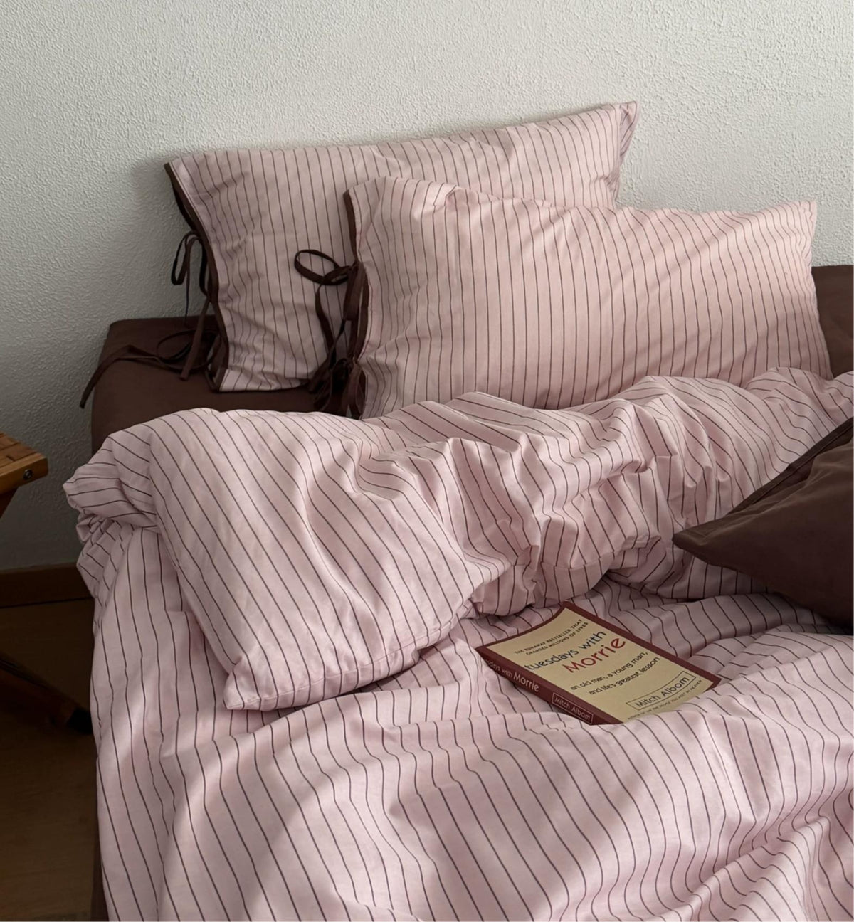 Vintora Cozy Vintage Stripe Cotton Bedding 4 Piece Set G80