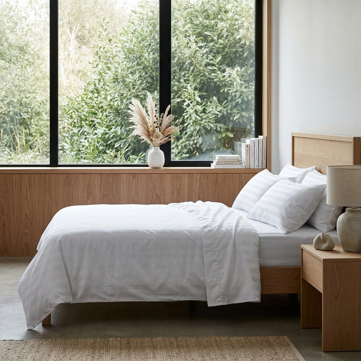 Striped Pattern Bamboo Bedding Set