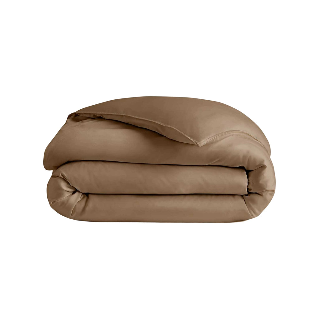 Qelune Bamboo Duvet Cover Set 鈥?Cooling Organic Bamboo Bedding in Elegant Walnut