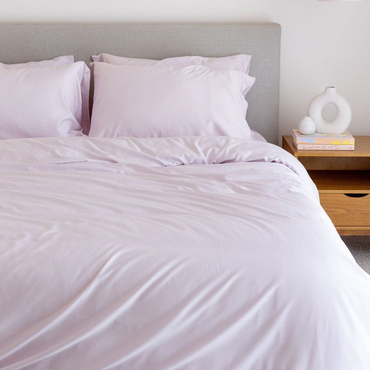 Lilac Bamboo Fitted Sheet