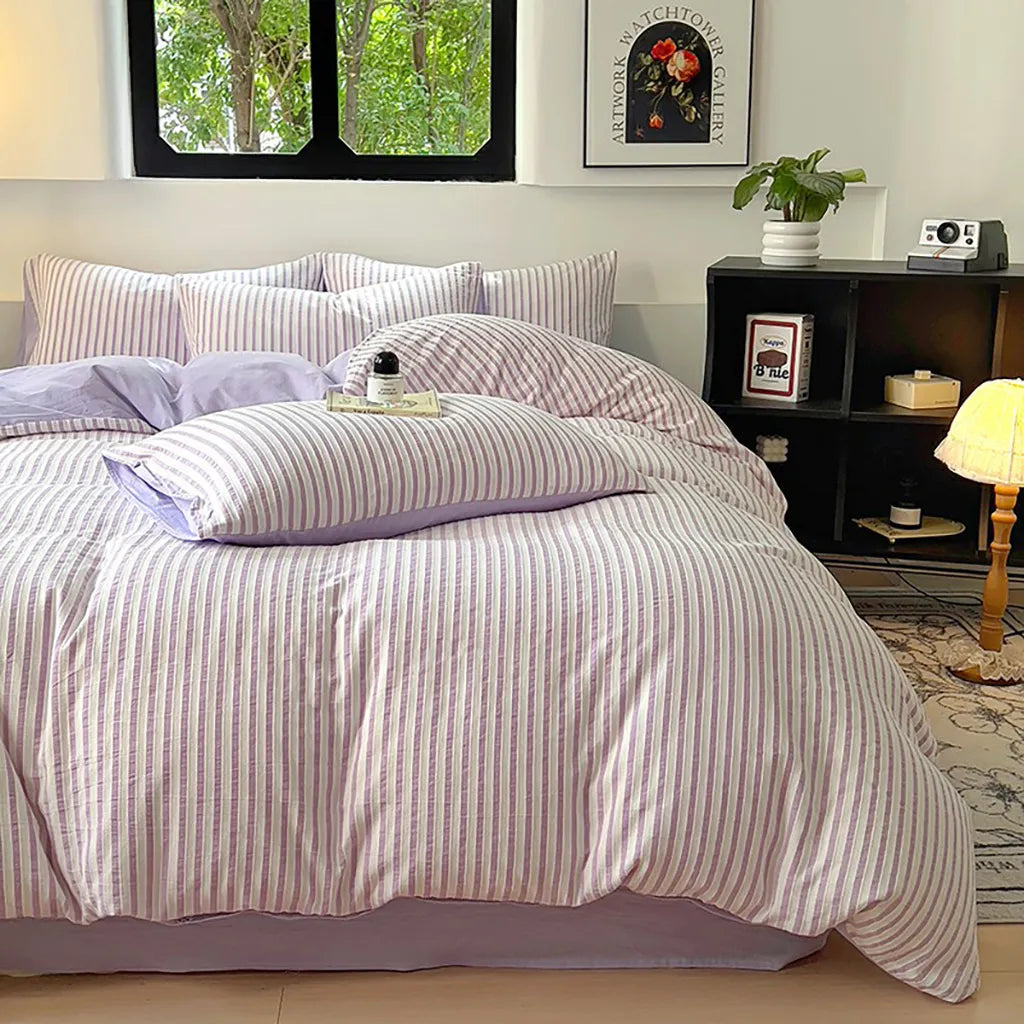 Refresh Jacquard Striped Duvet Cover