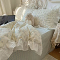 Roselle Floral Pure Cotton Ruffle Bedding Set G88