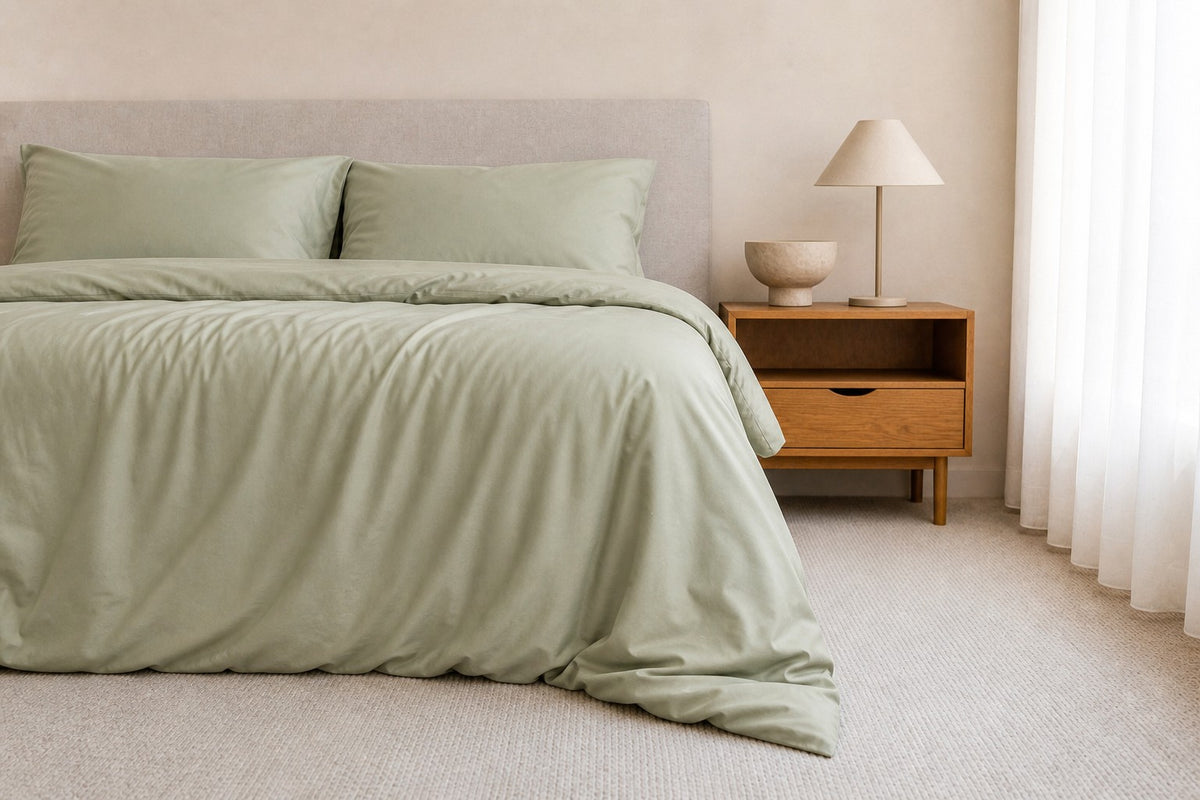 Olive Bamboo Quilt Cover