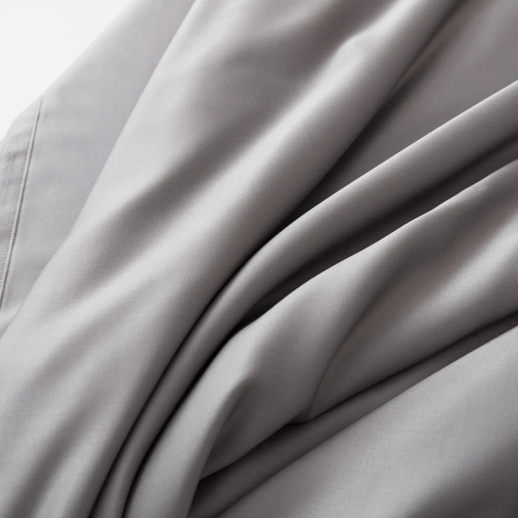 Bamboo Quilt Cover Set - Stone Grey