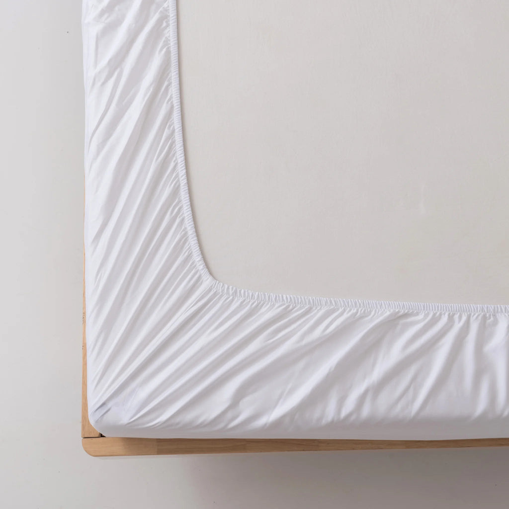 Bamboo Fitted Sheet - White