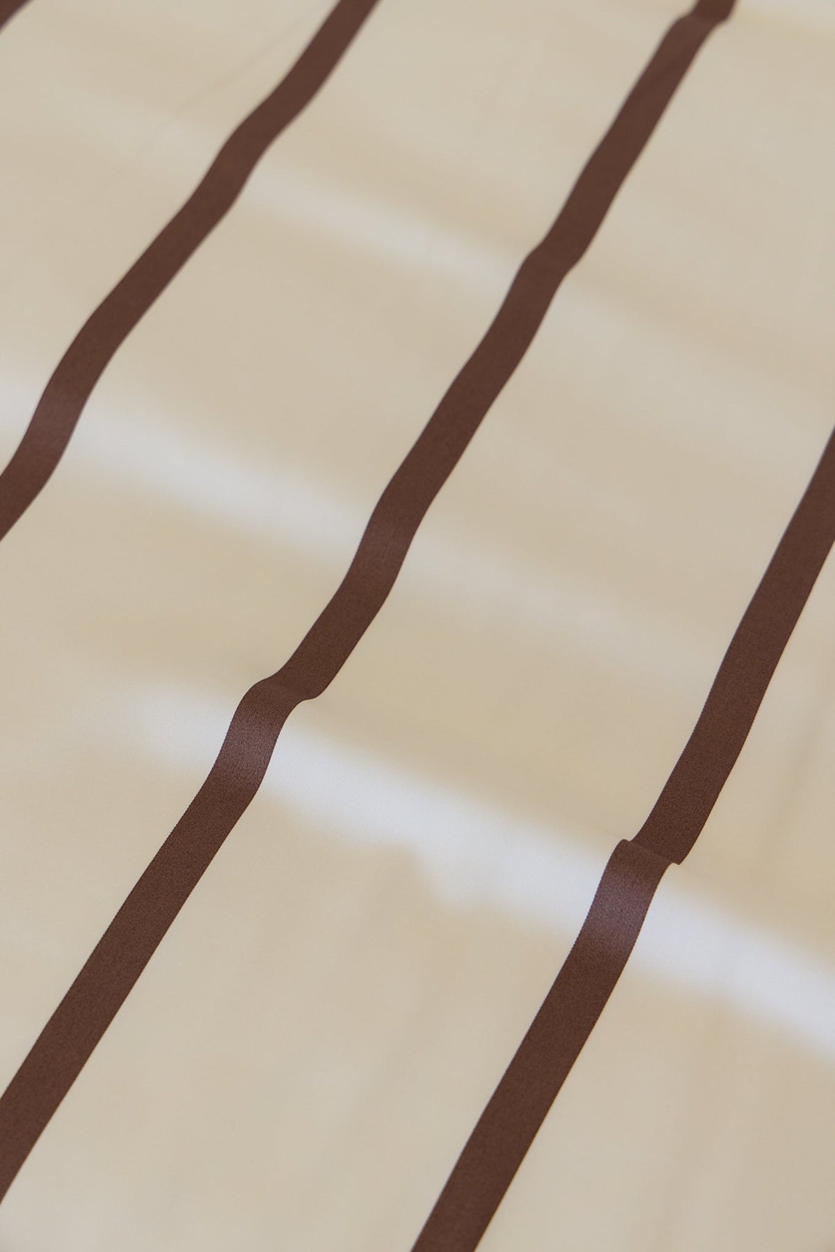 Chocolate Stripe Bamboo Quilt Cover