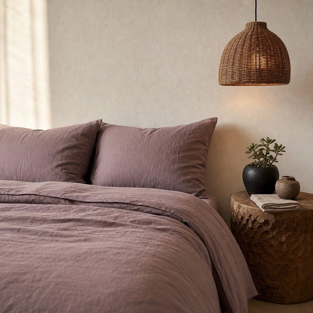 Cottara Washed Cotton Bedding Set Soft Breathable Bed Linen for Cozy Dorm and Home Use G65