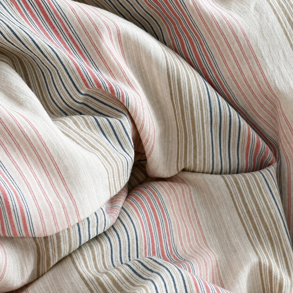 Vintora Retro Stripe Cotton Bedding Set Breathable Cotton G99