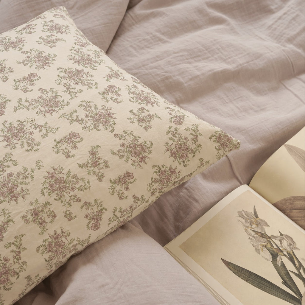 Roselle Pastel Color Ruffle Cotton Bedding Set G114