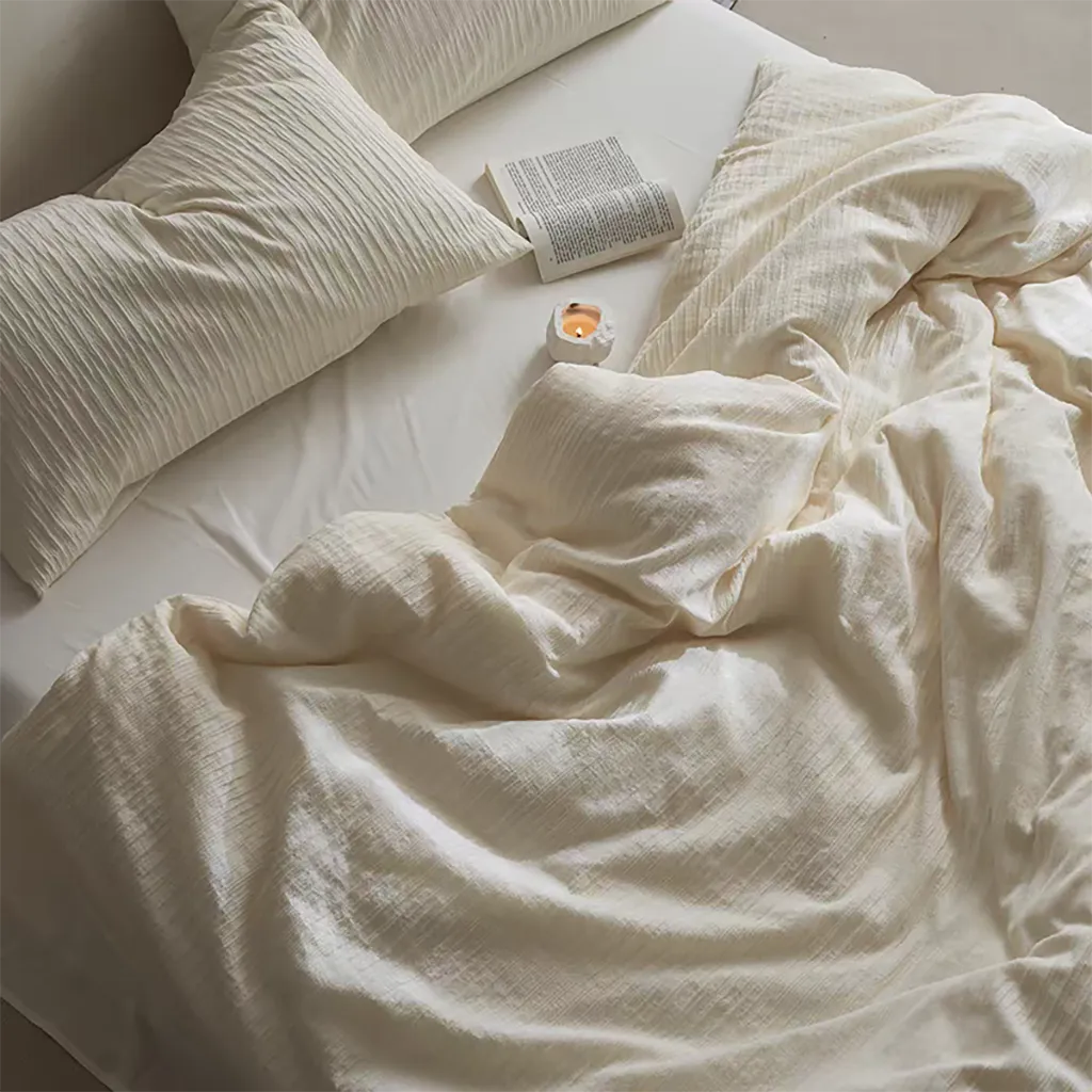 Relaxed Seersucker Cotton Duvet Cover
