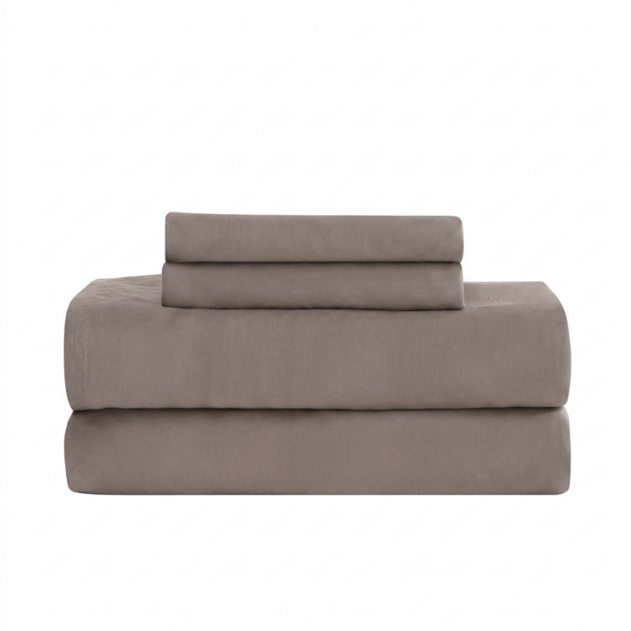 Qelune Bamboo Sheet Set – Cooling Organic Bamboo Bedding in Stone