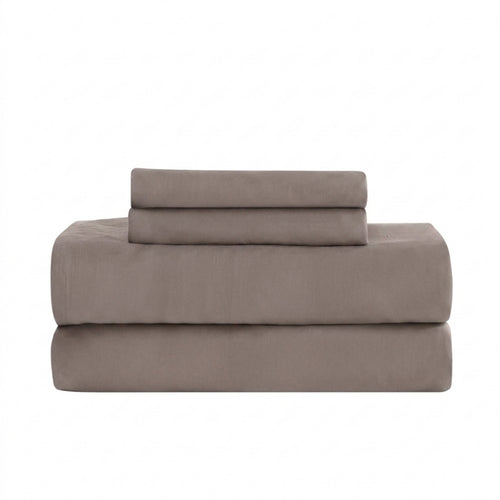 Qelune Bamboo Sheet Set – Cooling Organic Bamboo Bedding in Stone