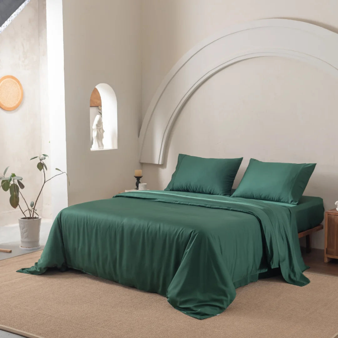 Bamboo Quilt Cover - Evergreen