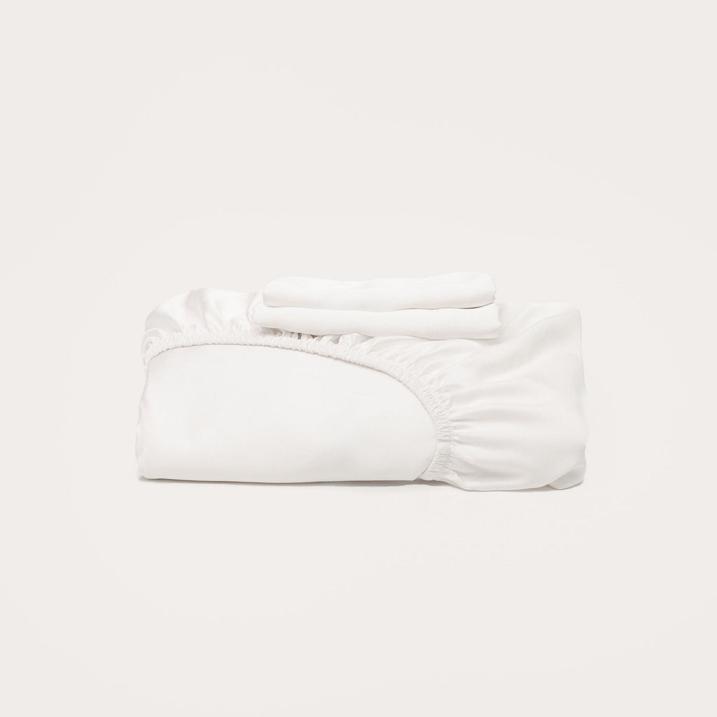 White Bamboo Fitted Sheet