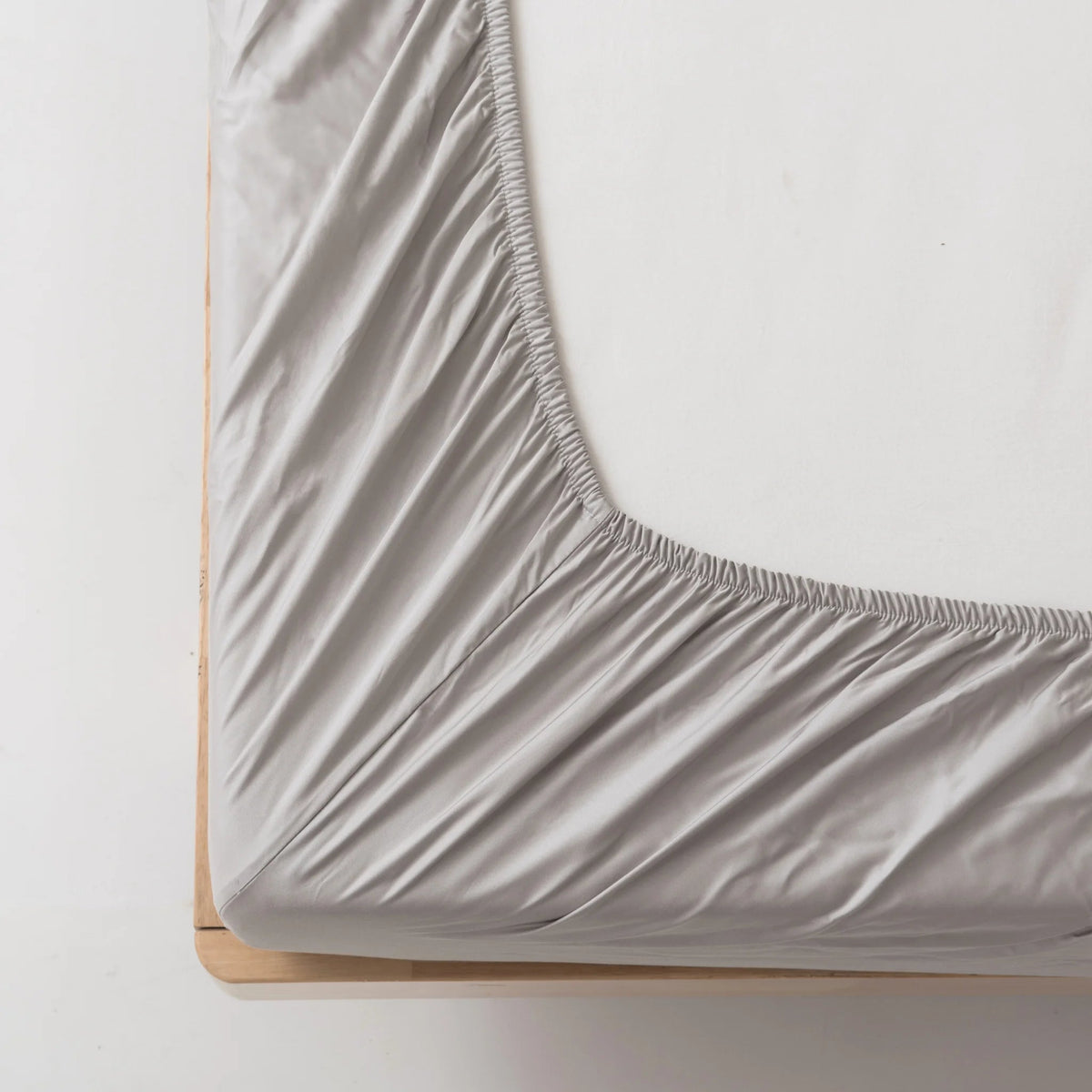 Bamboo Fitted Sheet - Silver