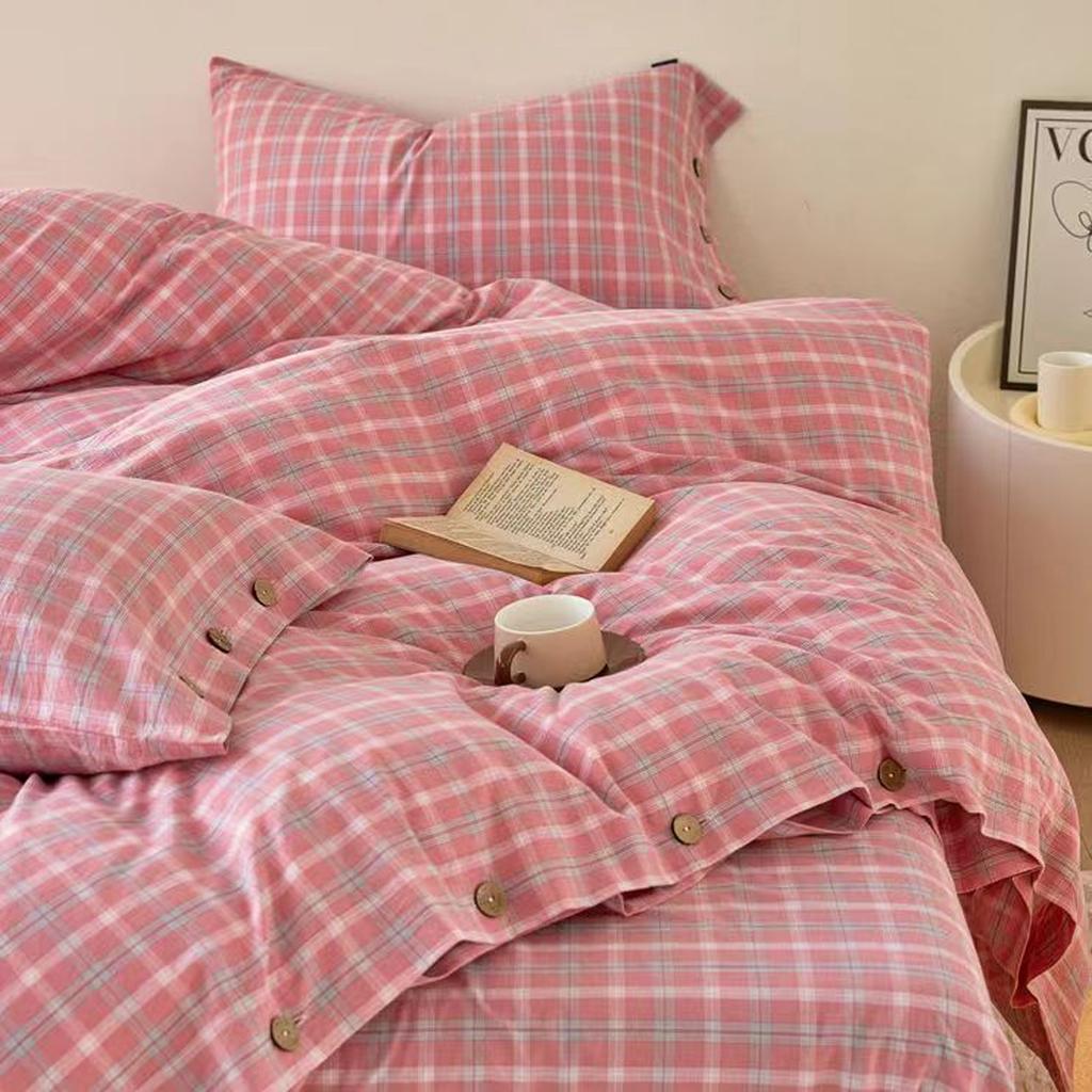 Gingham Bedding Set - Mint Green