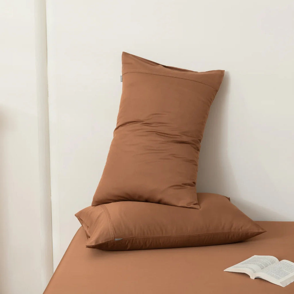 Bamboo Pillowcase Set - Terracotta