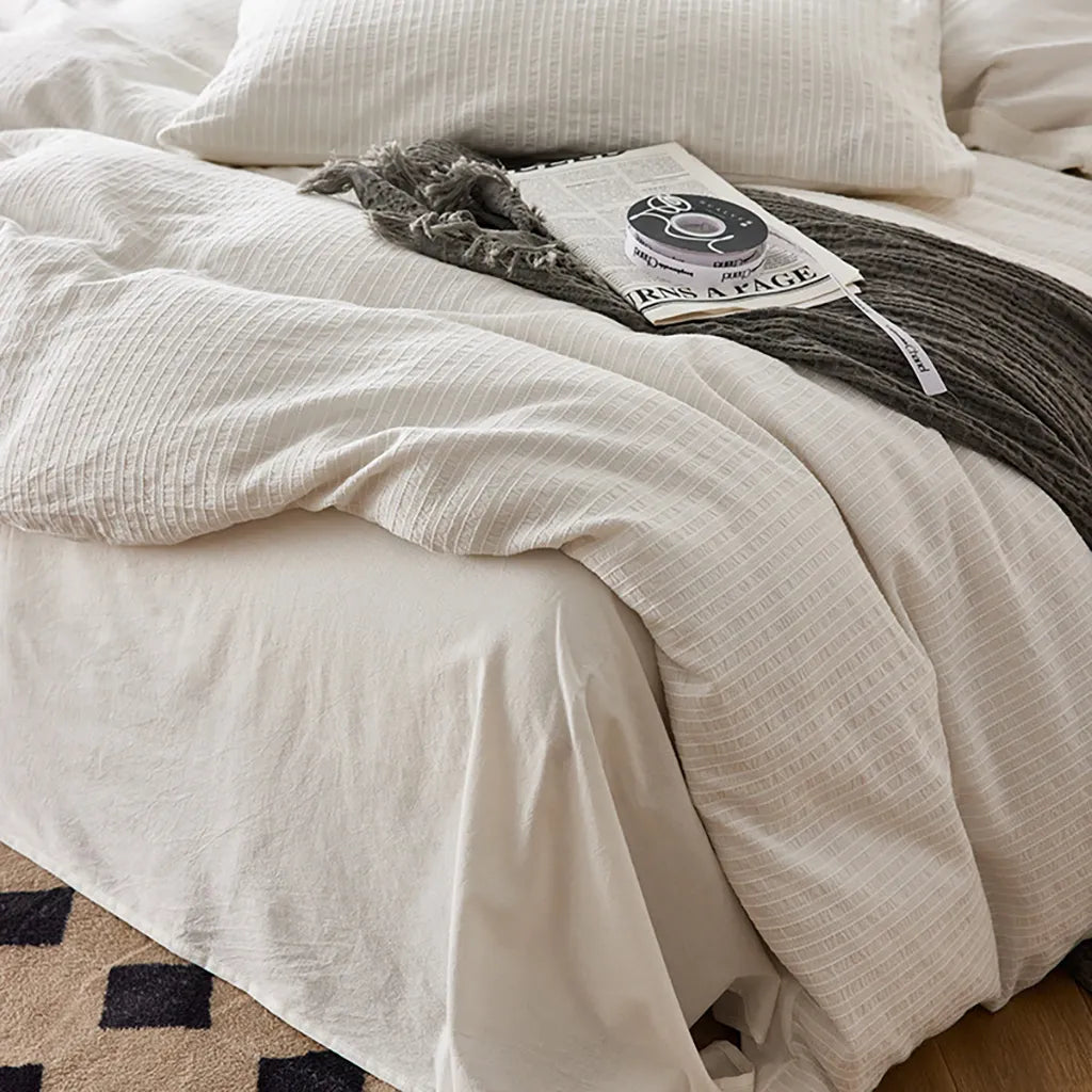 Refresh Jacquard Striped Duvet Cover