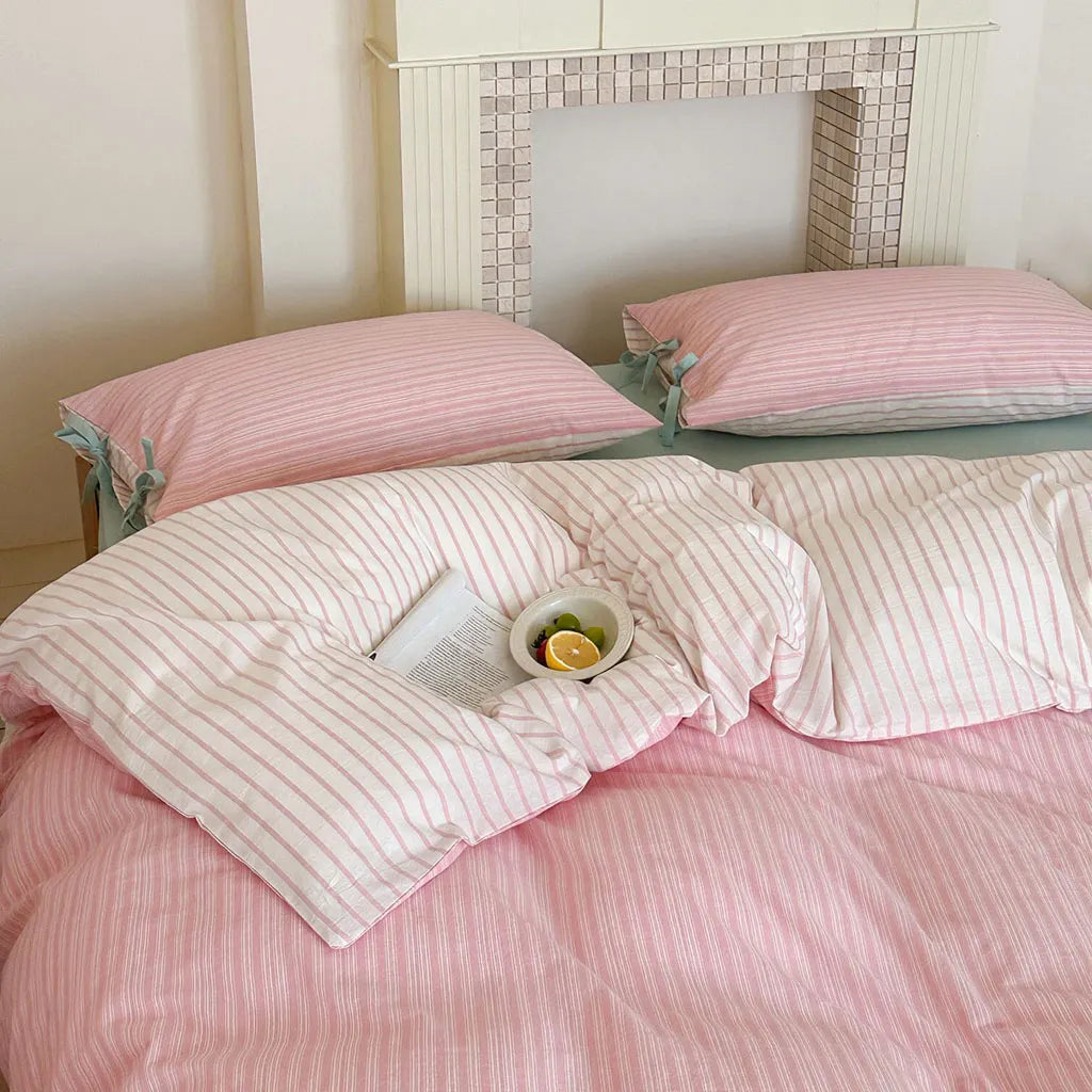 Contrast Stripe Duvet Cover