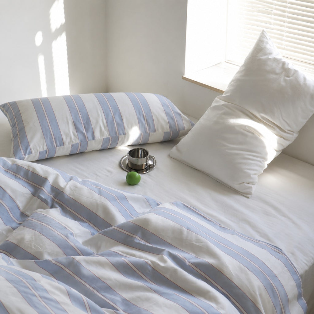 Vintora Haven Stripe Cotton 4 Piece Bedding Set G106