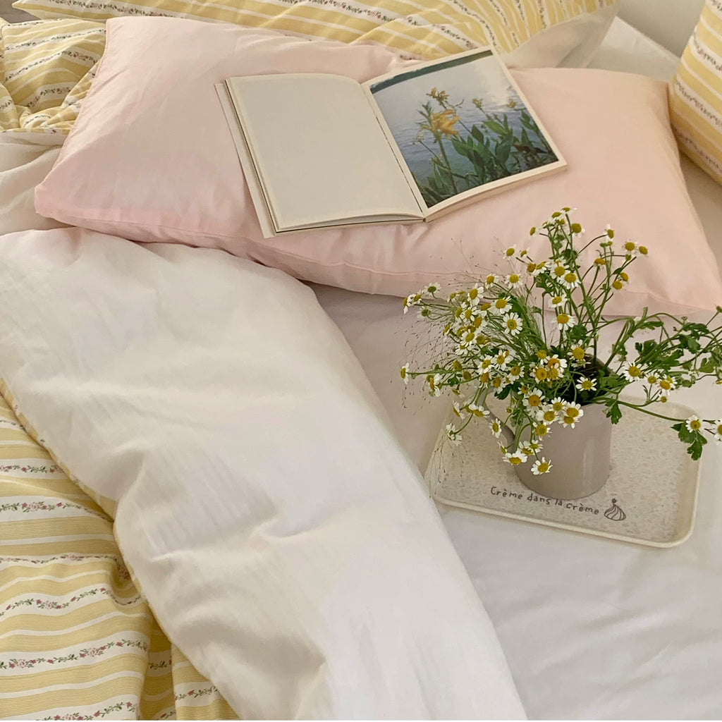 Vintora Butter Striped Soft Cotton Bedding Set G92