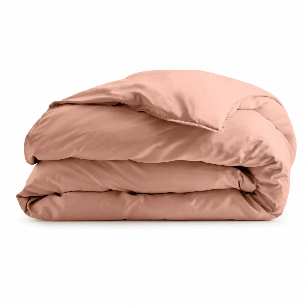 Qelune Bamboo Duvet Cover Set 鈥?Cooling Organic Bamboo Bedding in Clay