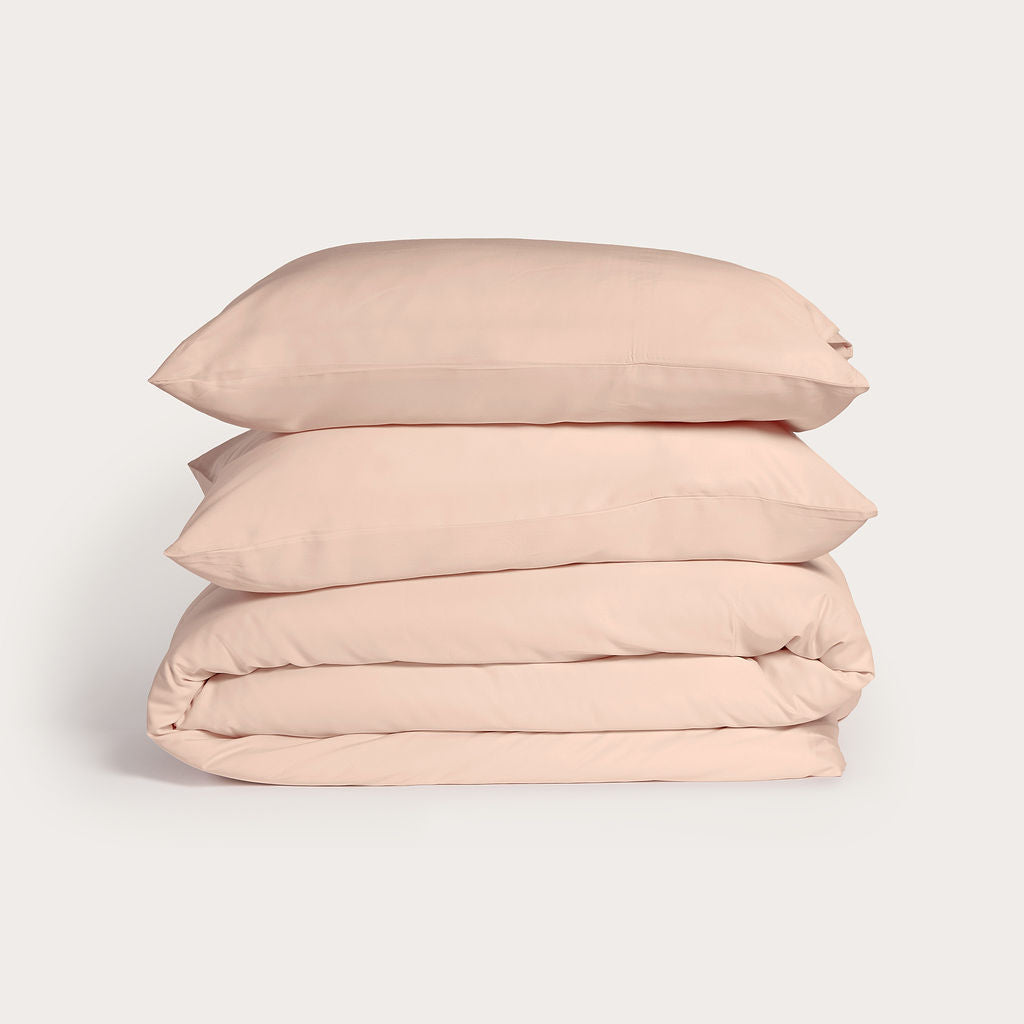 Blush Bamboo Quilt Cover
