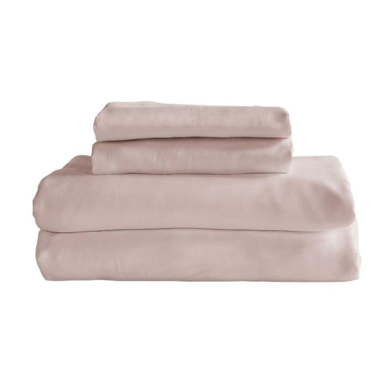 Qelune Bamboo Sheet Set 鈥?Cooling Organic Bamboo Bedding in Soft Blush