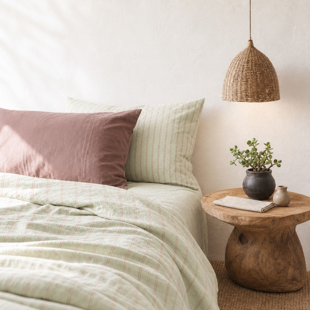 Vintora Simple Modern Vertical Striped Bedding Set G75