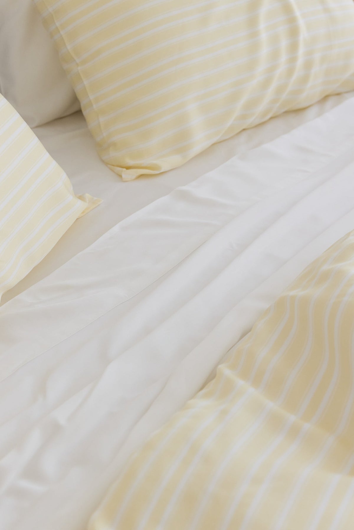 Butter Stripe Bamboo Quilt Cover