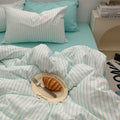 Vintora Soft Washed Cotton Stripe Bedding Set G91