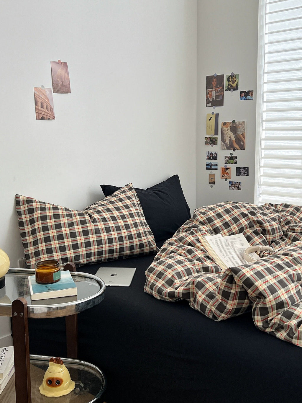 Christmas Plaid Print Bedding Set