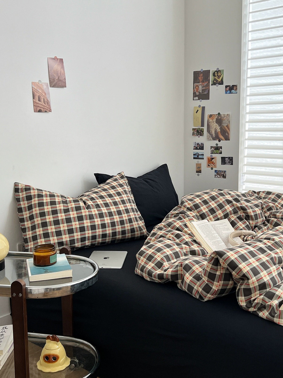 Christmas Plaid Print Bedding Set