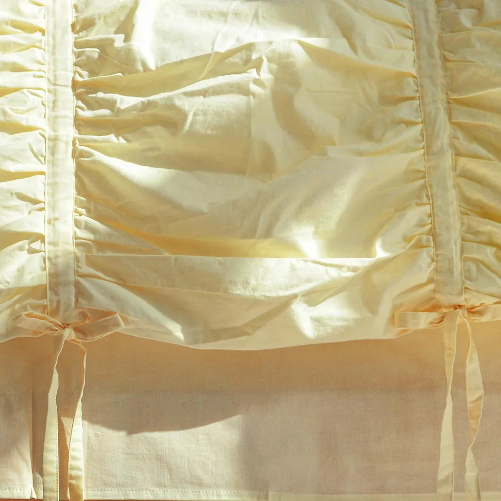 Princess Ruched Duvet Cover - Pastel Yellow
