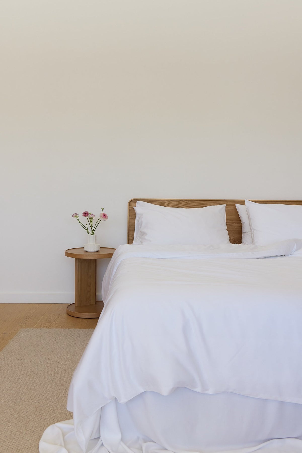 White Bamboo Quilt Cover